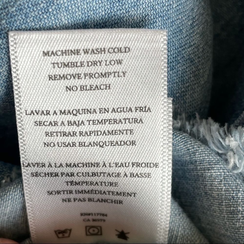 Rails Dana Raw Hem Chambray Shirt - Picture 10 of 15